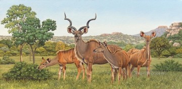 Deer Painting - african kudus